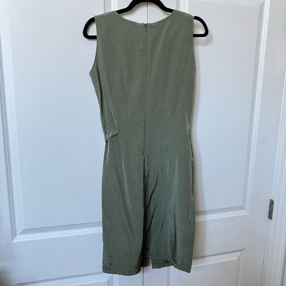 Vintage Vicini by G.A.T. Mini Dress Womens Green Belted Y2K 2000s - Picture 5 of 12